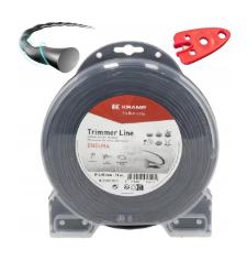 Trimmera aukla Ø2,7x63m, ovāla savijuma forma, melna, Kramp Endura